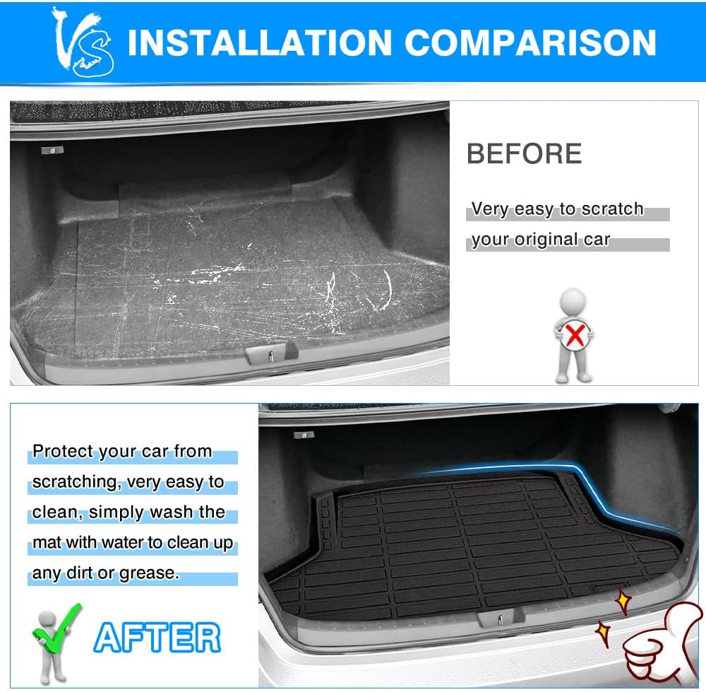 TPE Cargo Liner Trunk Mat Pack of 2 Y21667
