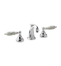 Black Marble Widespread Bathroom Sink Faucet with Handles F4462