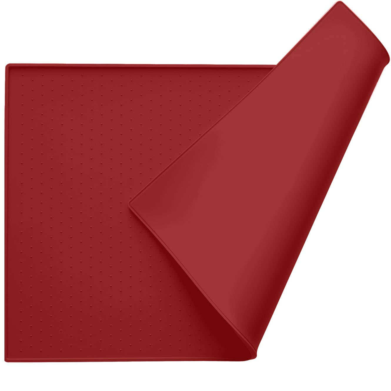 Silicone Pet Feeding Mat, Waterproof, Raised Edges, Slip Resistant Q48088