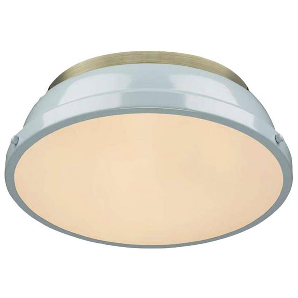 Aged Brass Flush Mount Light R2846