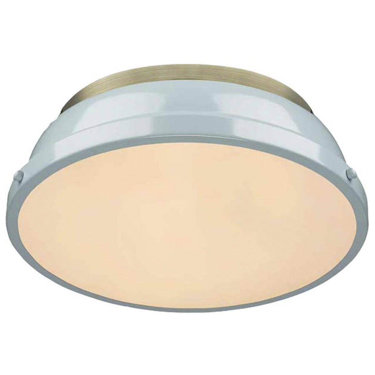 Aged Brass Flush Mount Light R2846