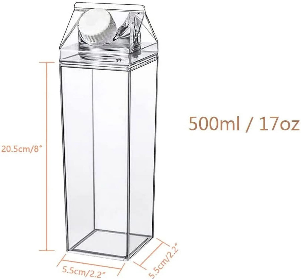 Clear Milk Carton Water Bottle A53344