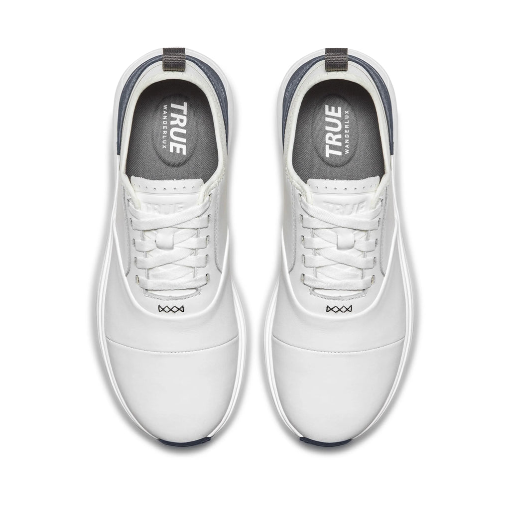 Tour White Grey Leather Golf Shoes E666