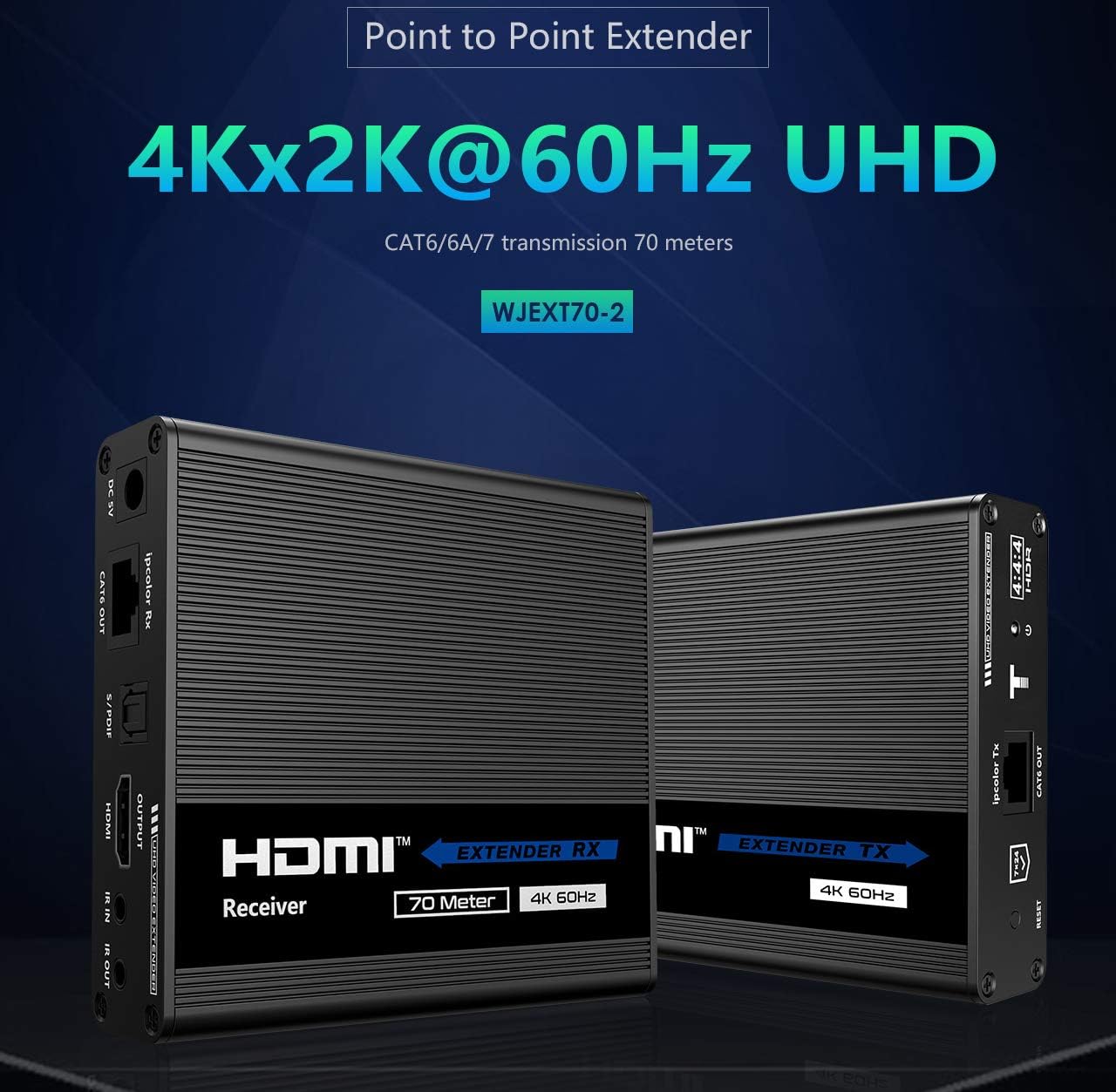 4K@60Hz HDMI Extender Transmitter and Receiver V422545