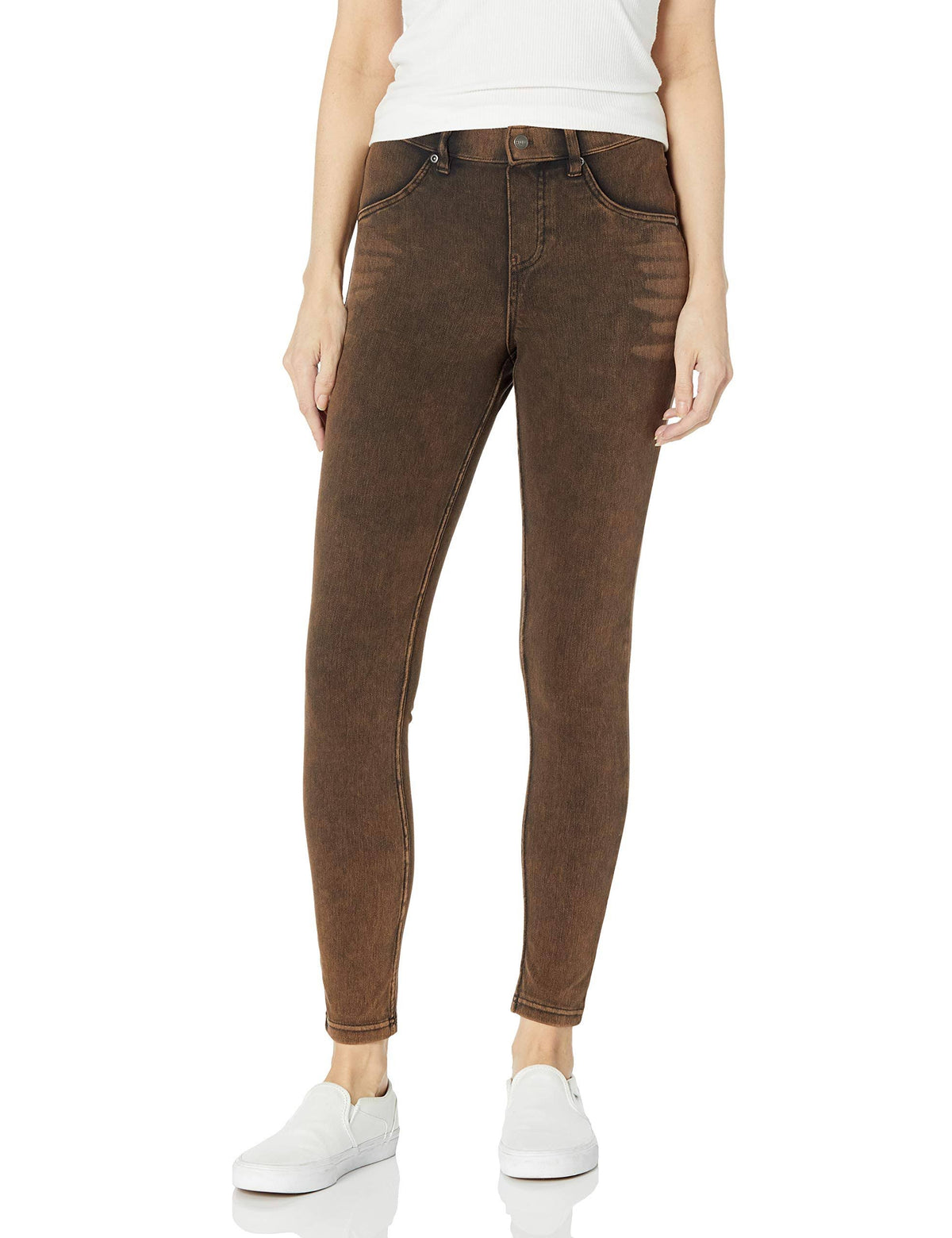 Cinnamon Acid Wash High Waist Denim Leggings T13791