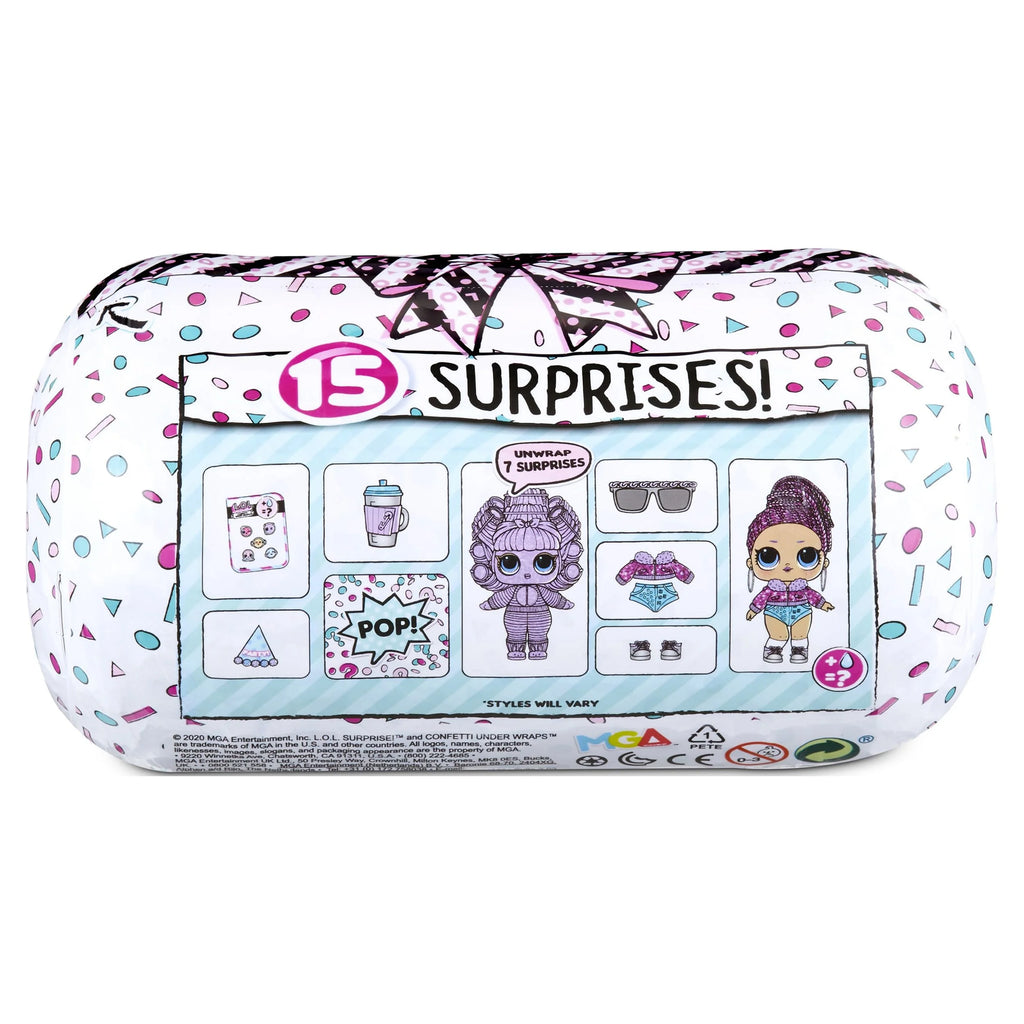 Confetti Under Wraps Doll With 15 Surprises F990