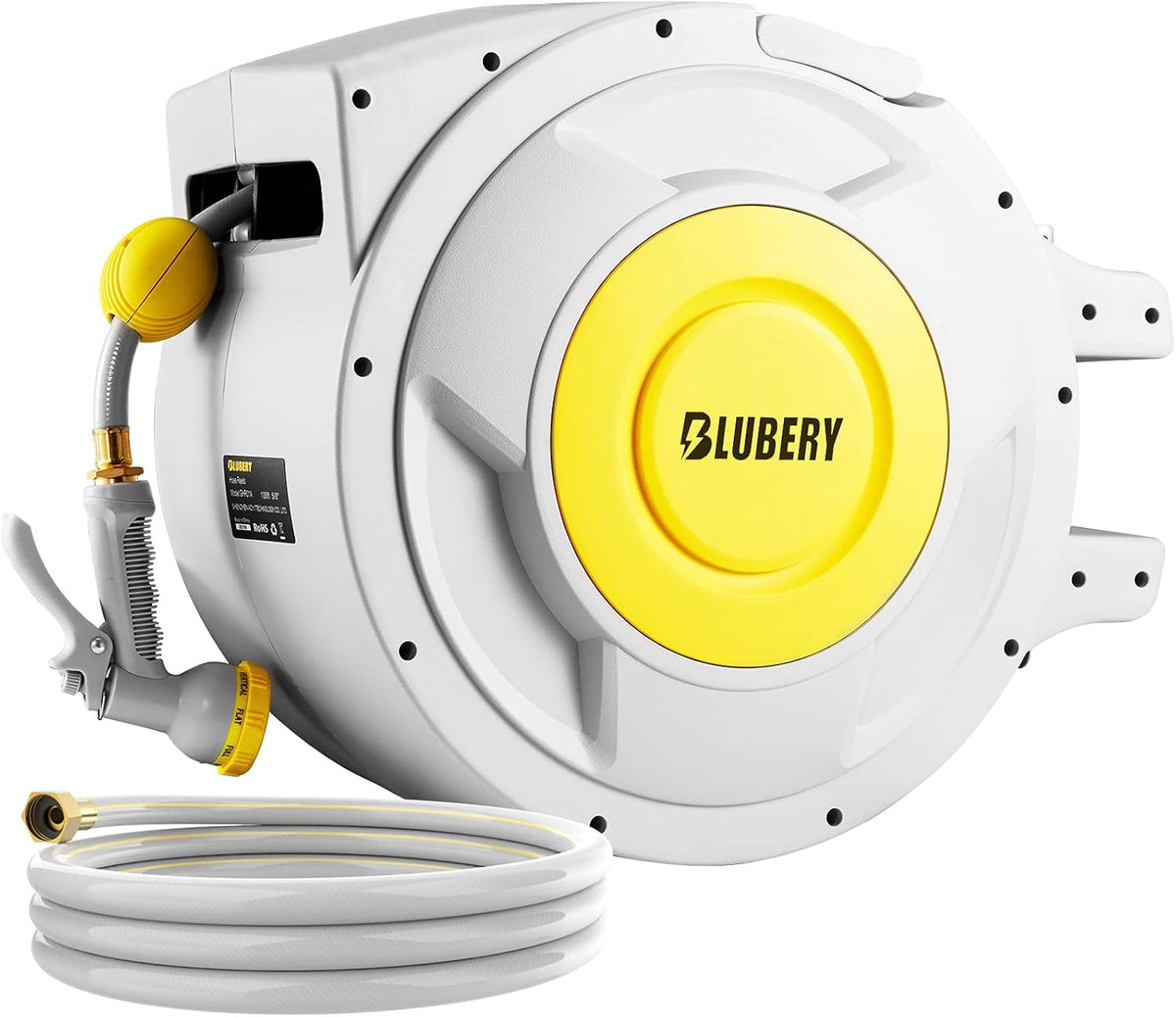 Retractable Garden Hose Reel, Wall Mounted, 180° Swivel Bracket B50256