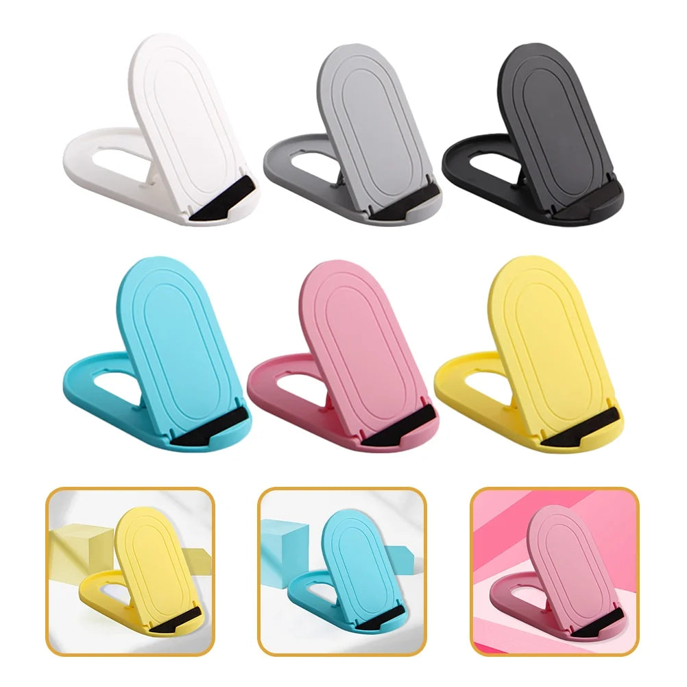 12 Pcs Foldable Plastic Desktop Phone Holder Y431