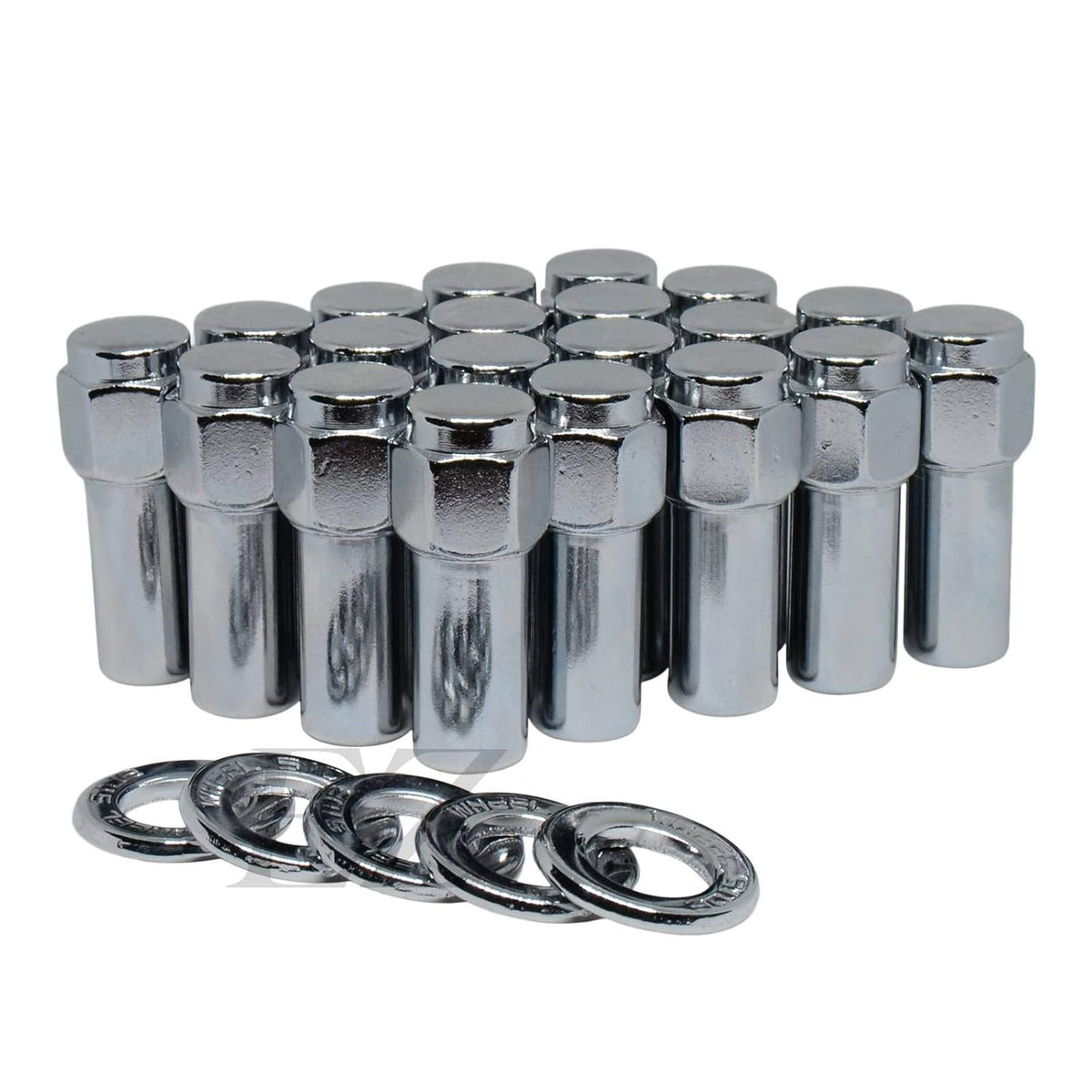 Lug Nut 1/2"-20 with Center Washer Set of 20 Pcs R4739