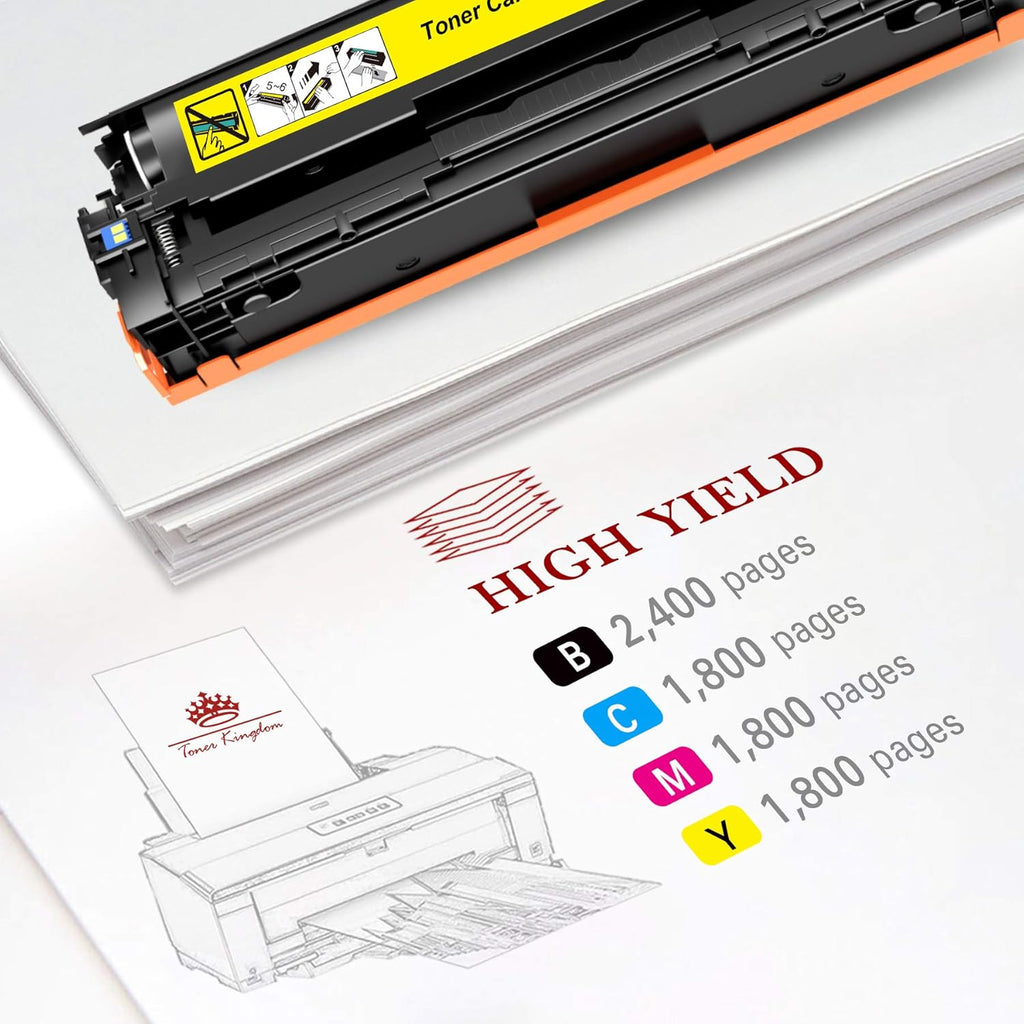 Compatible Toner Cartridges 4-Pack Black Cyan Magenta Yellow P3168