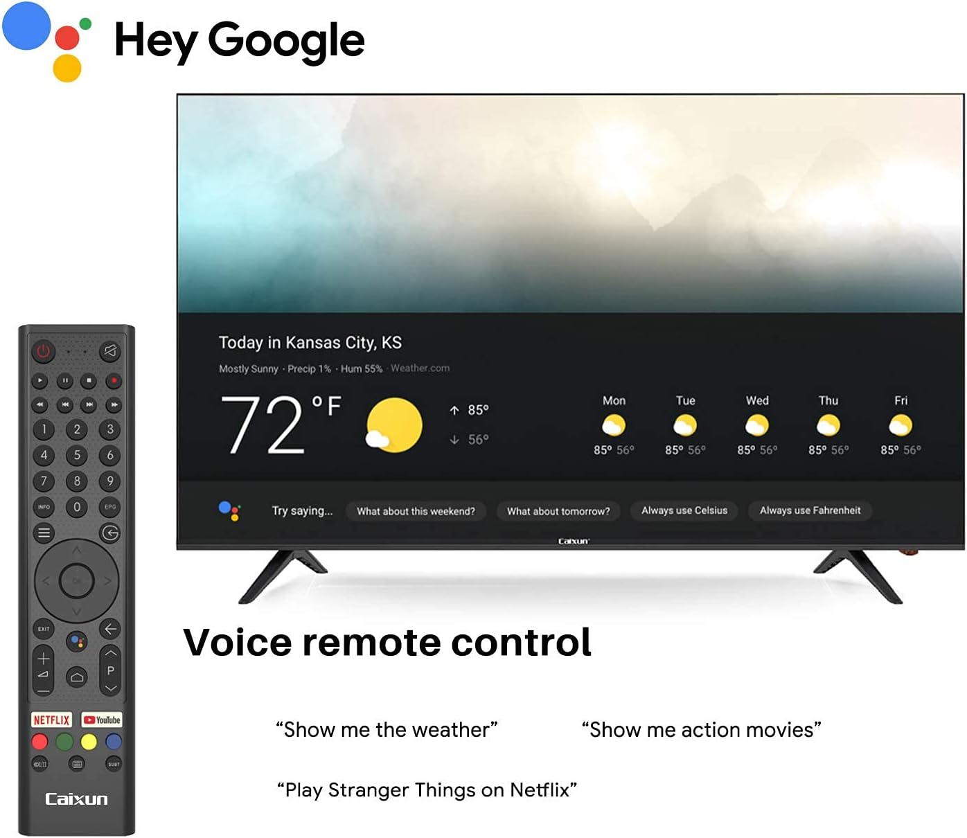 55 inch 4K UHD HDR Smart Android TV I4887