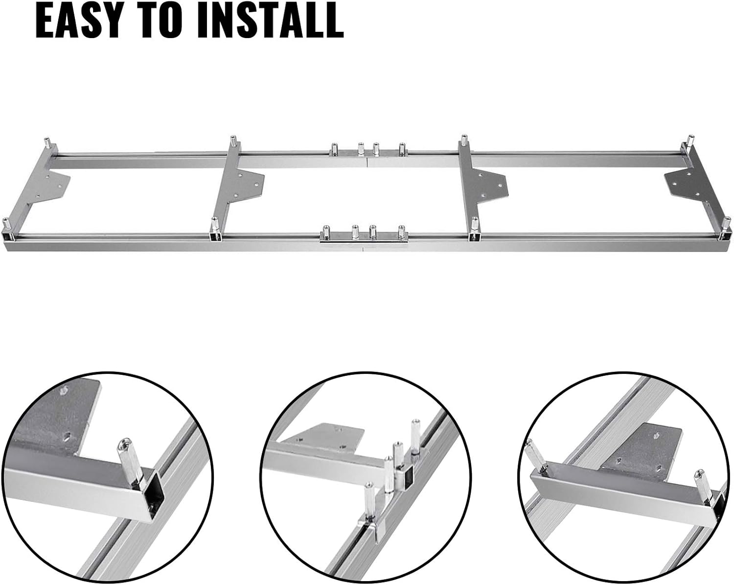 9 FT Chainsaw Mill Rail Guide with 4 Wood Fixing Plate C67525