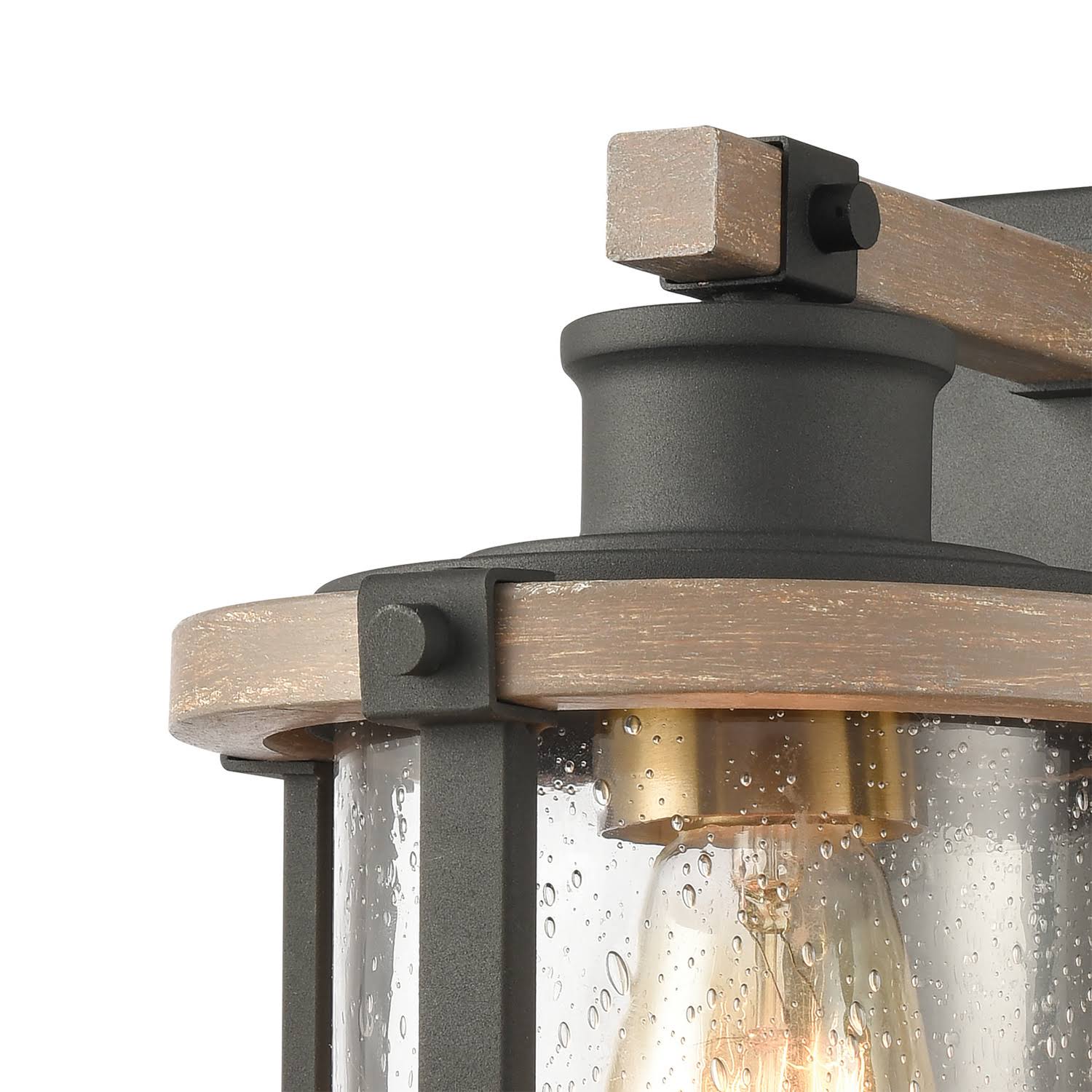 Charcoal and Beechwood 1 Light Sconce G750160