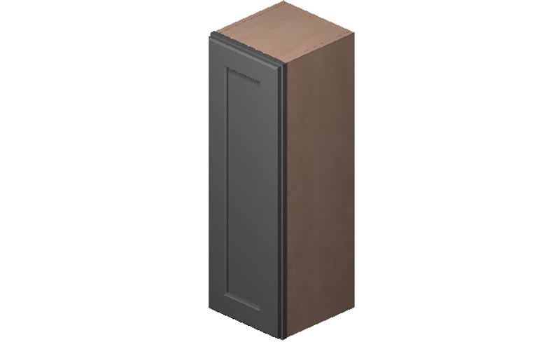 Grey High-Density Fiberboard Wall Cabinet J32694