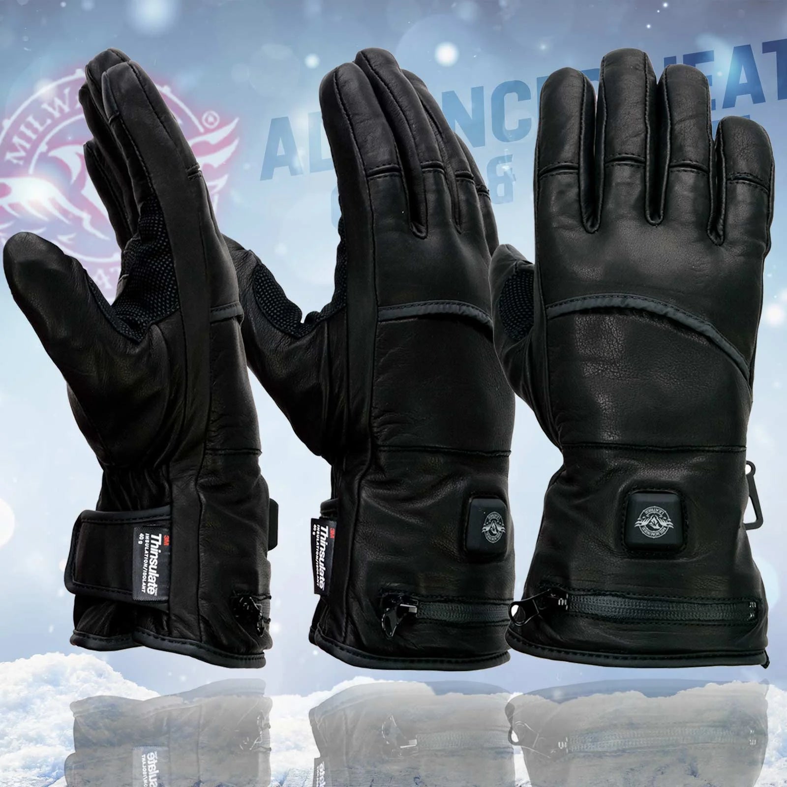 Heated Winter Gloves with Battery 3X-Large N254
