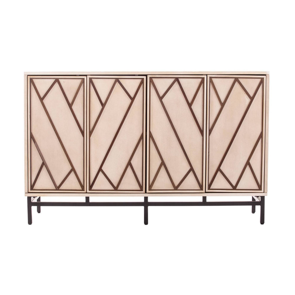 Antique Cream/Black Art Deco Buffet L440810