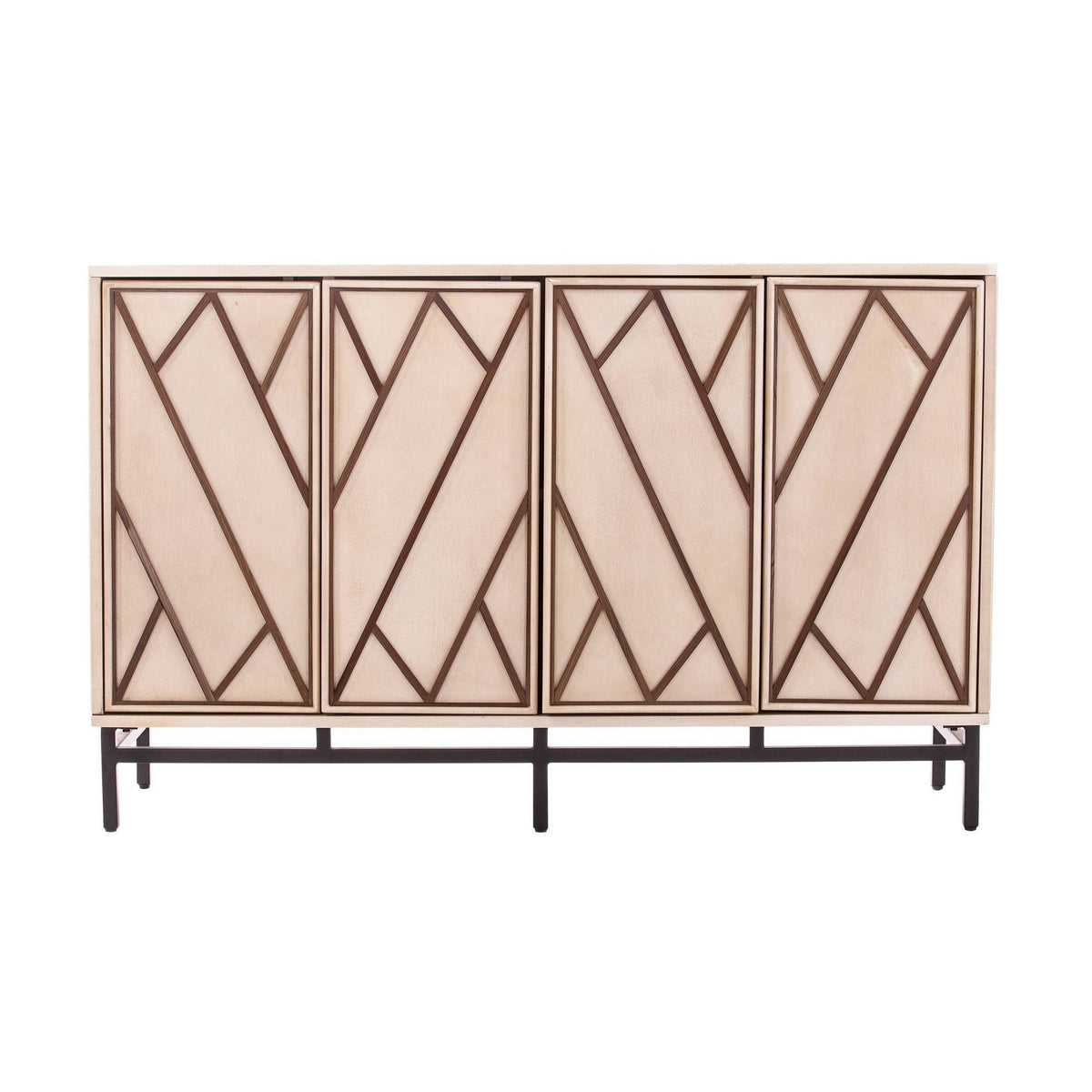 Antique Cream/Black Art Deco Buffet L440810