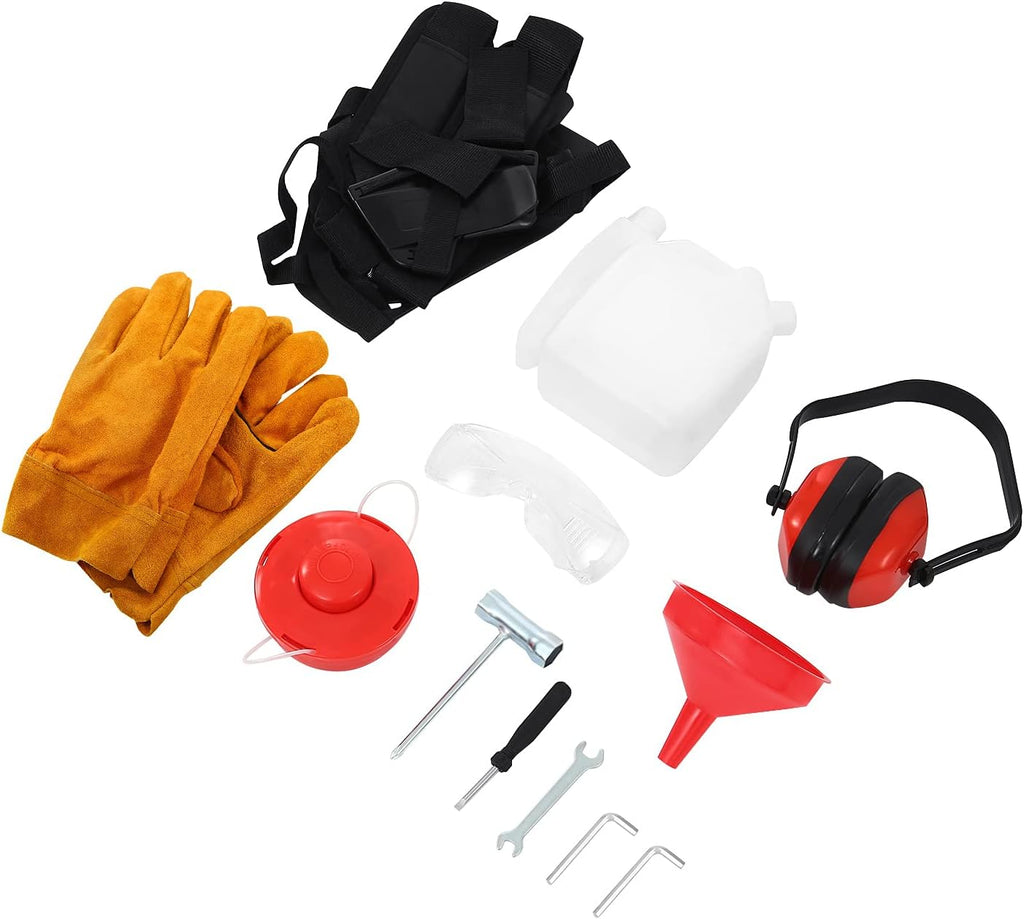 52CC 5 in 1 Gas Pole Saw Hedge Trimmer Straight Shaft Brush Cutter with Extension Pole D802