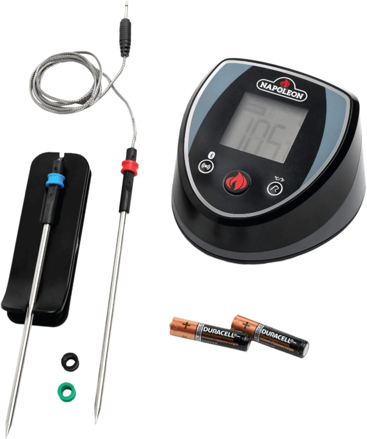 Black and Grey Bluetooth Grill Thermometer R51824