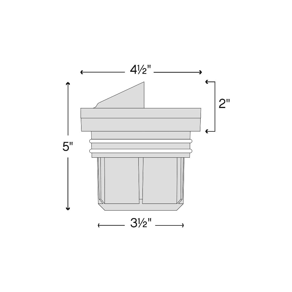 Bronze Shielded Well Light W3332
