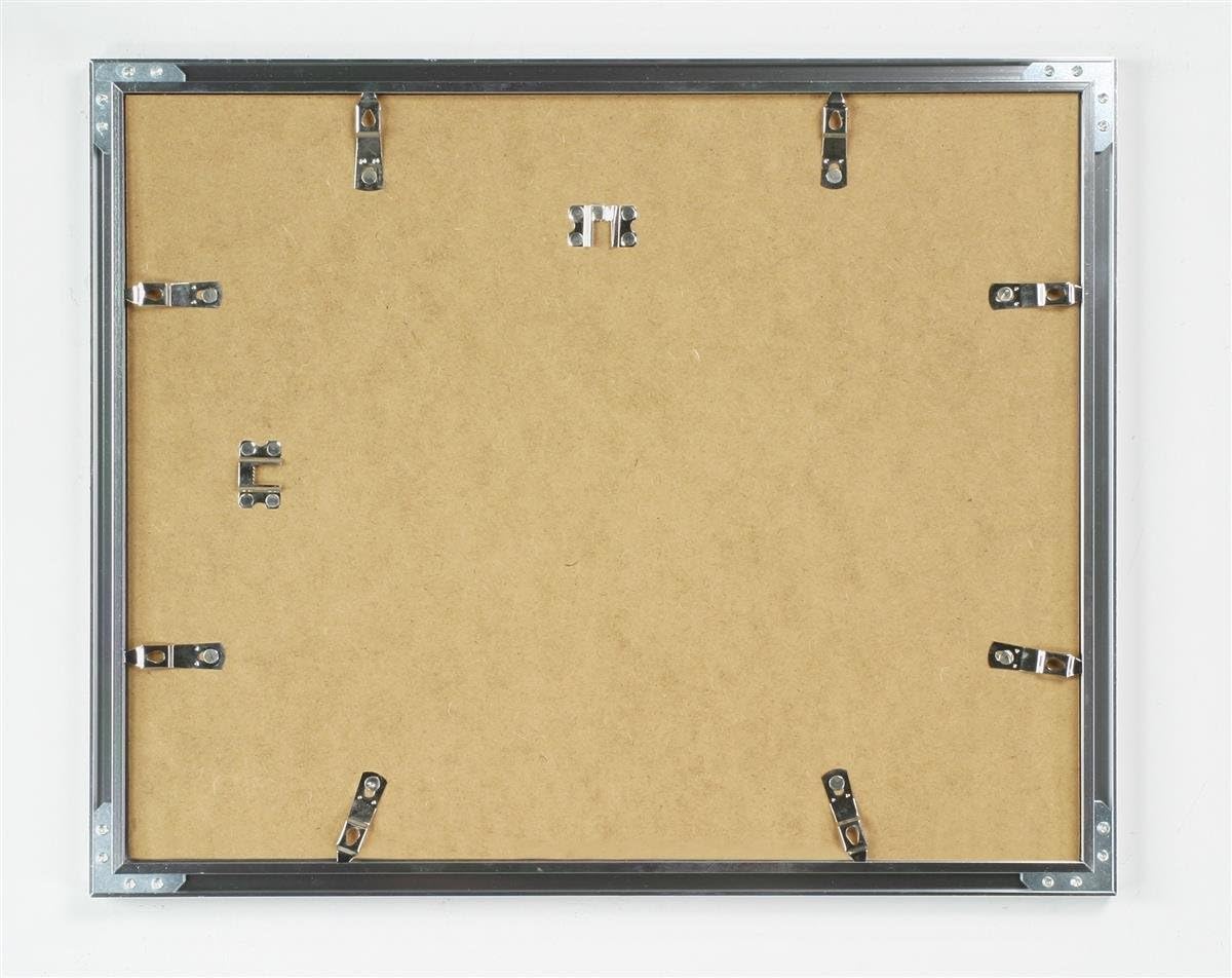 Silver Anodized Aluminum Picture Poster Frame for 24 x 36-Inch Prints O8626