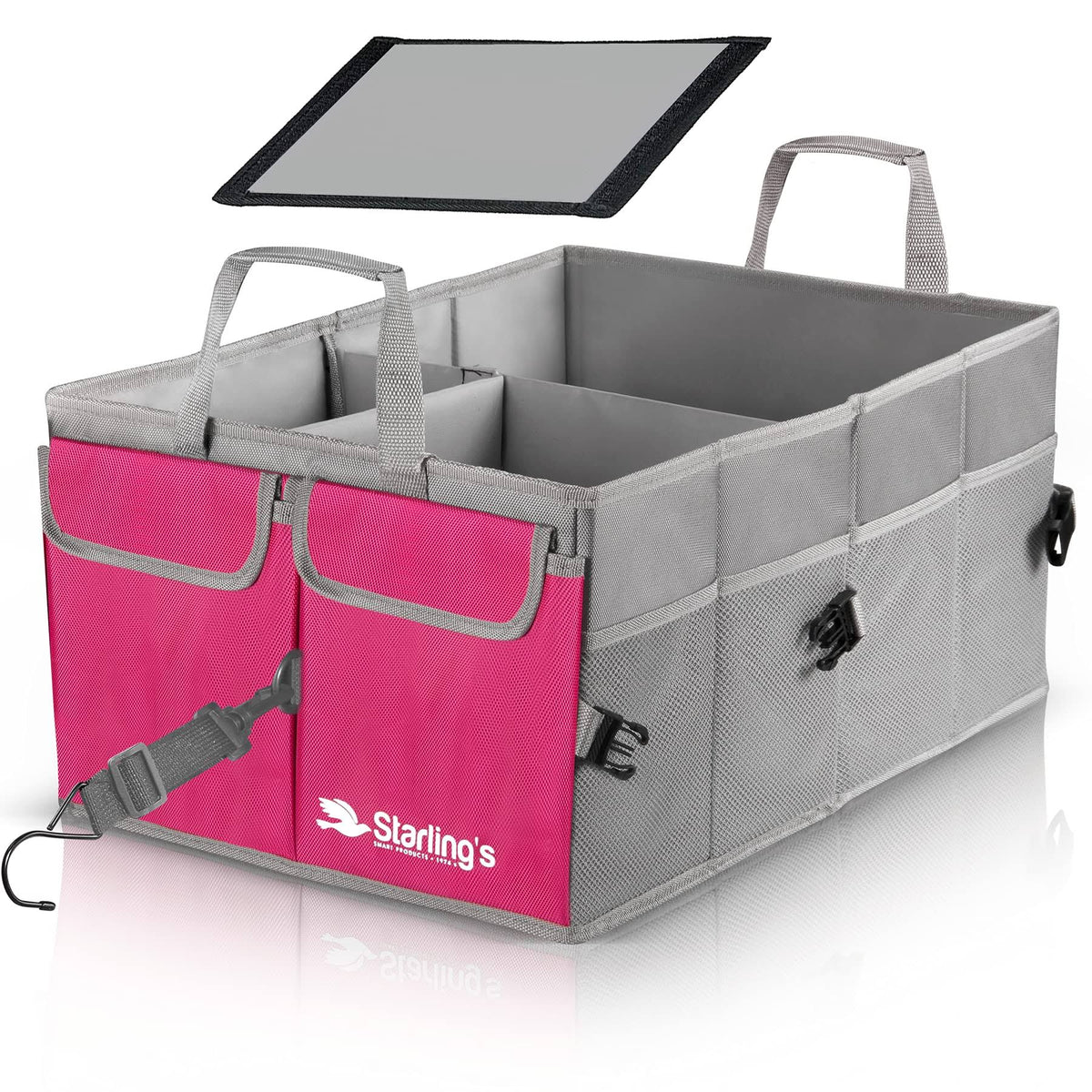 Car Trunk Organizer, Foldable Storage Cargo Box with Nonslip Waterproof Bottom M721919