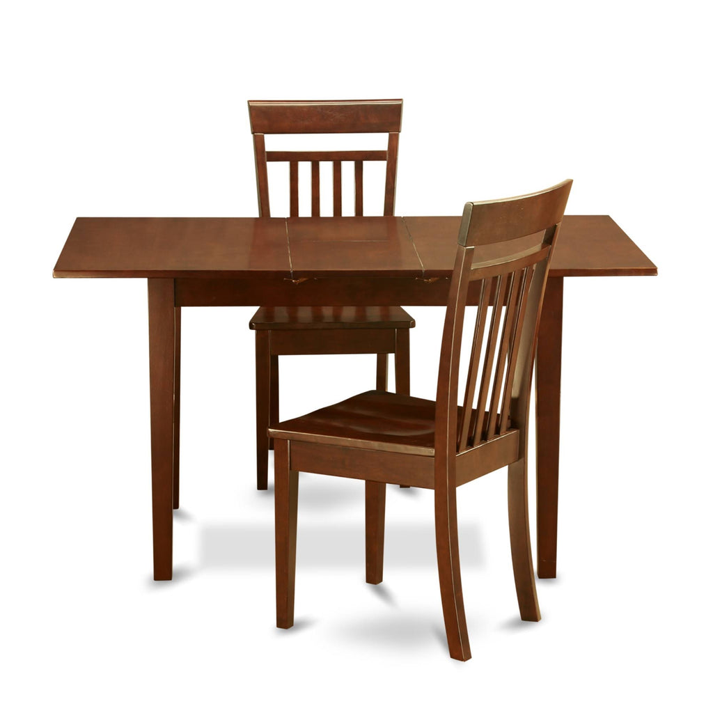 3 PC Kitchen Table Set with Leaf and 2 Dining Chairs F83163