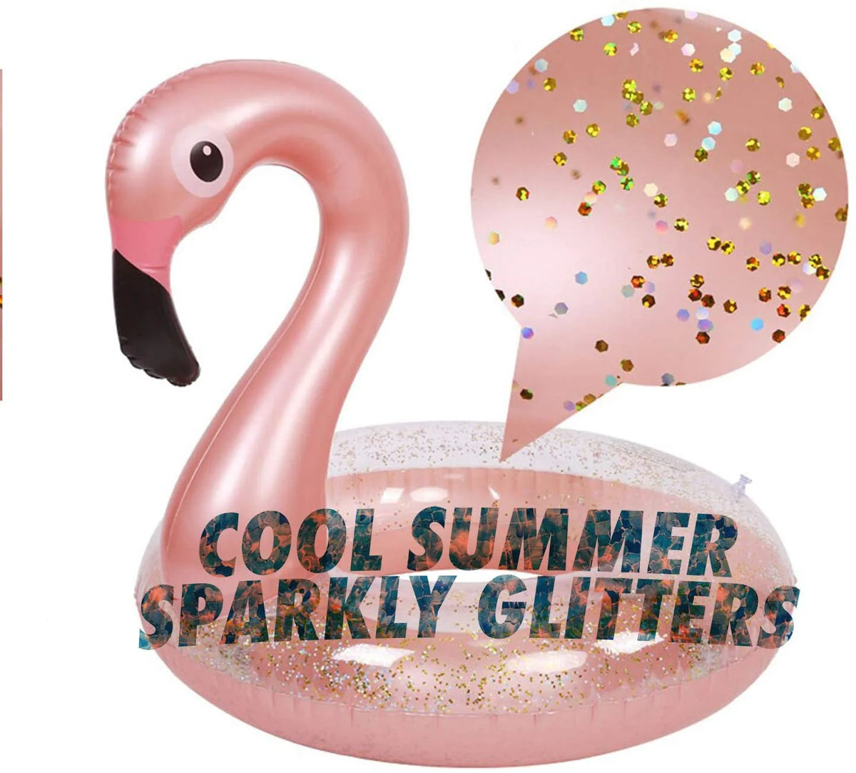 Lilac Inflatable Flamingo Pool Swimming Toy, 48 Inch T94956