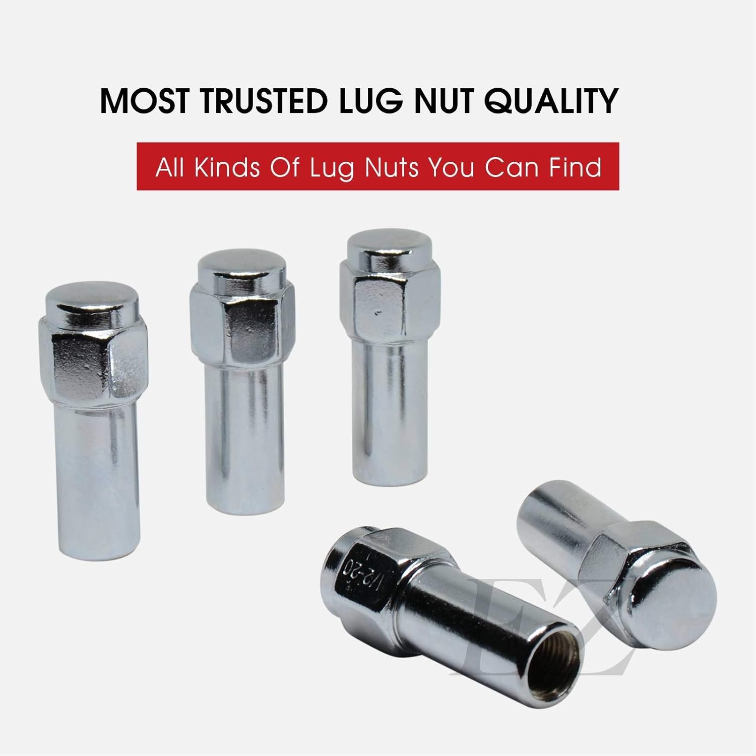 Lug Nut 1/2"-20 with Center Washer Set of 20 Pcs R4739