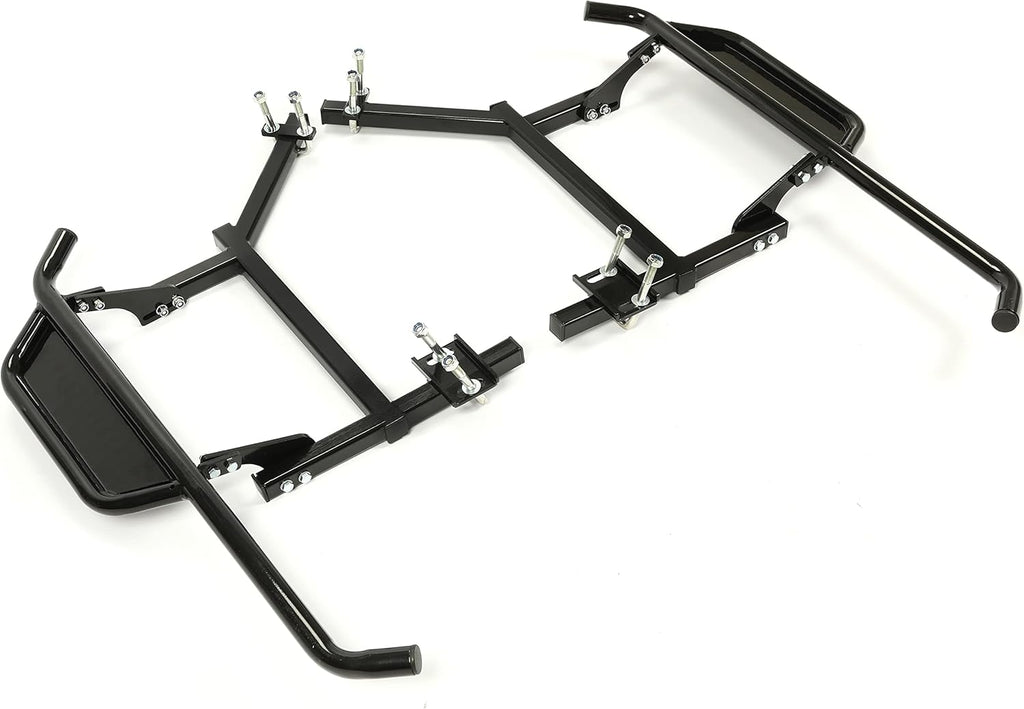 Black Steel Running Boards Set of 2 Side Step Rails X231