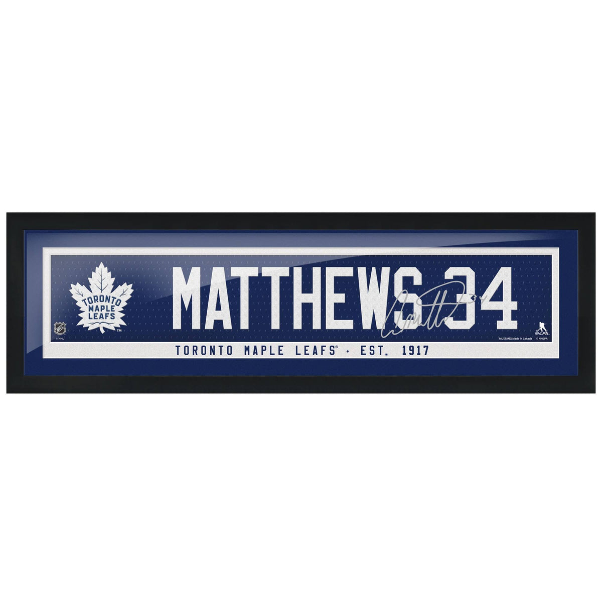 Framed Player Name Bar Replica Photo I6254