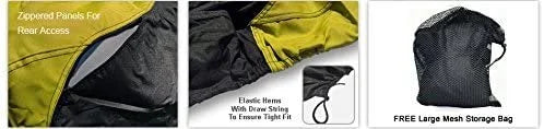 Yellow/Black Jet Ski Covers with Trailer Straps and Storage Bag P91567