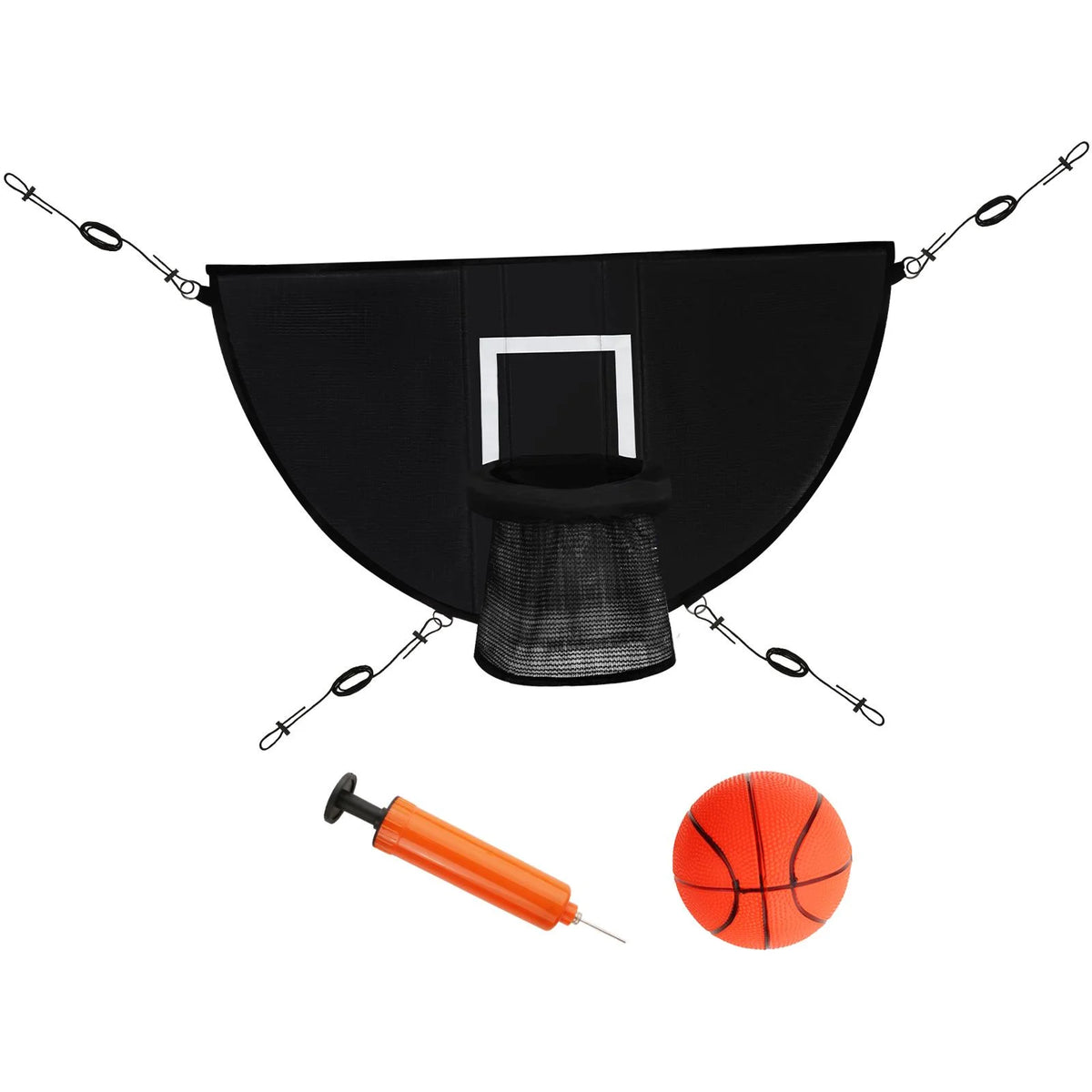Basketball Hoop for Trampoline with Ropes and Hooks E294555