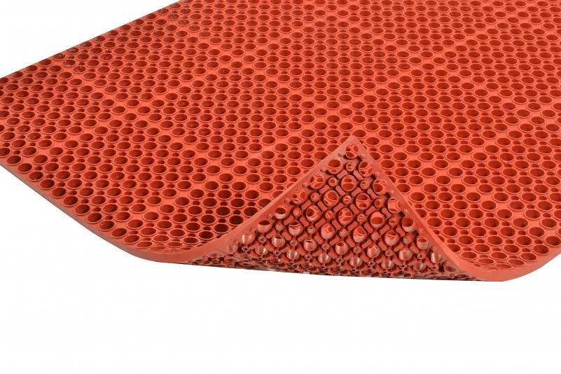 Red Drainage Anti-Fatigue Mat B534