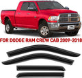 Glass Tape-on Rain Guards for Trucks Crew Cab Window Deflectors 4 Pieces O866399