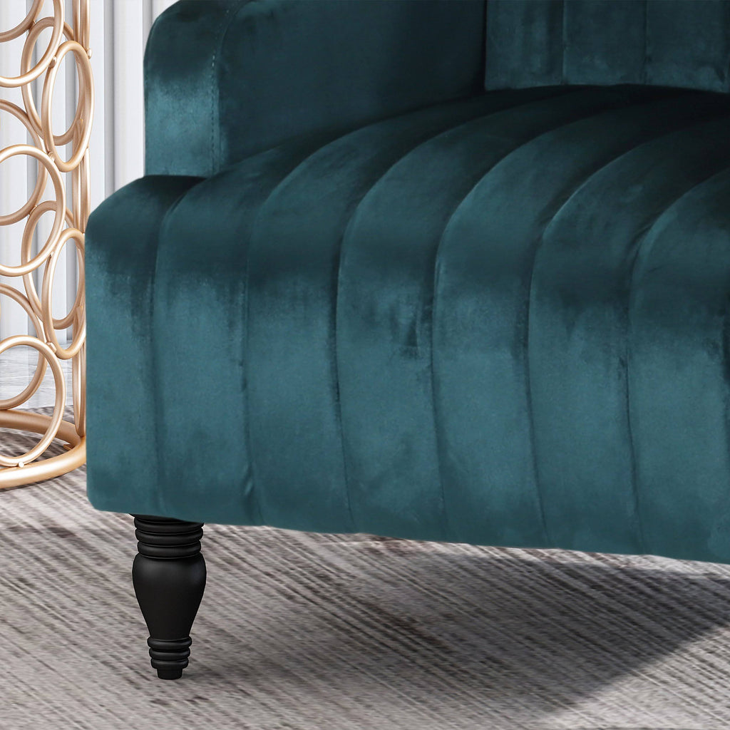 Teal Velvet Club Chair B622031
