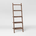 Walnut Brown Leaning Bookcase P45420