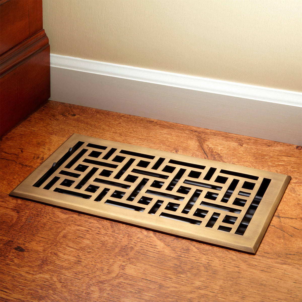 Antique Brass Floor Register C89740