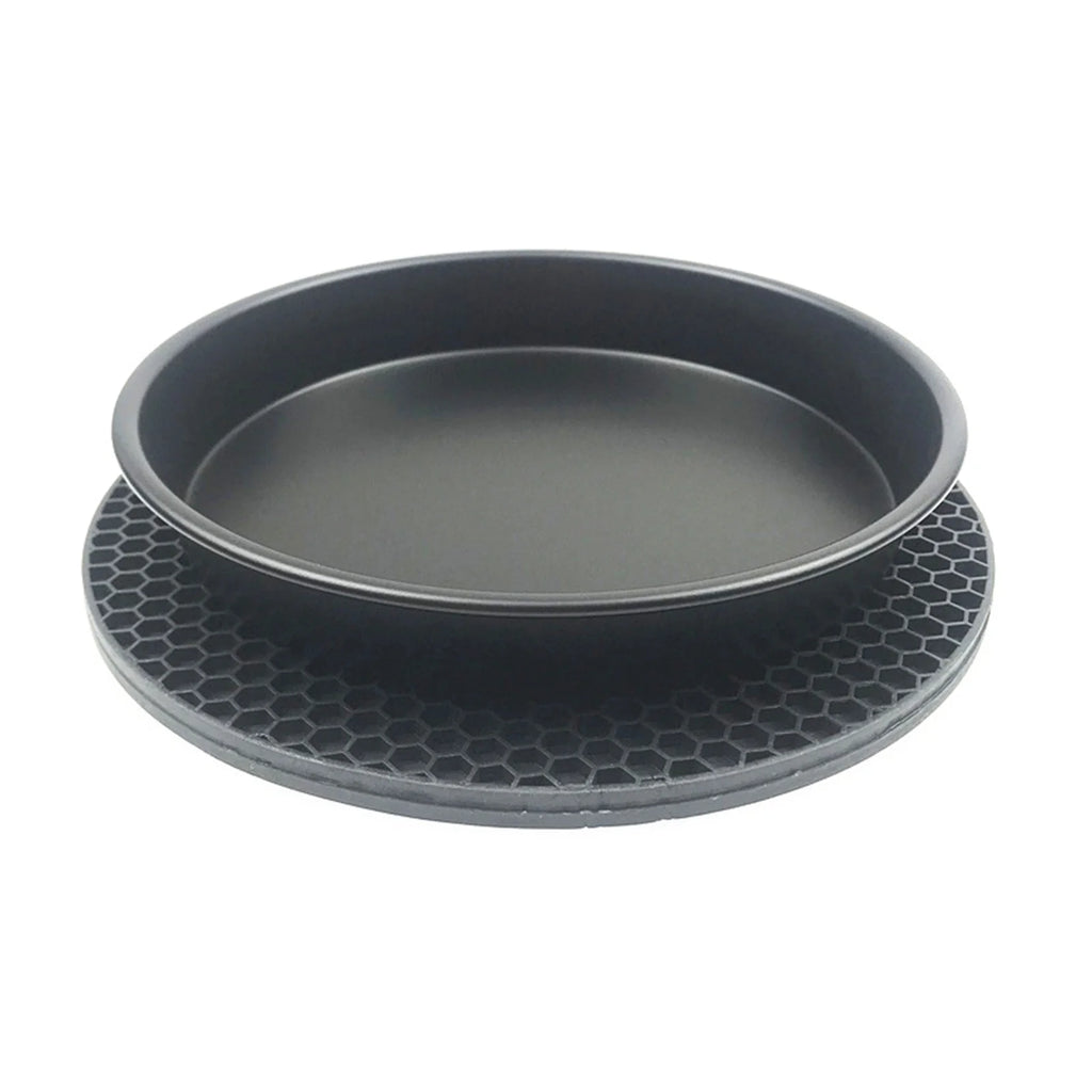 10Pcs Air Fryer Accessory Kit Baking Pan Rack Pizza Tray Metal Holder Cupcake Mould Set S196024