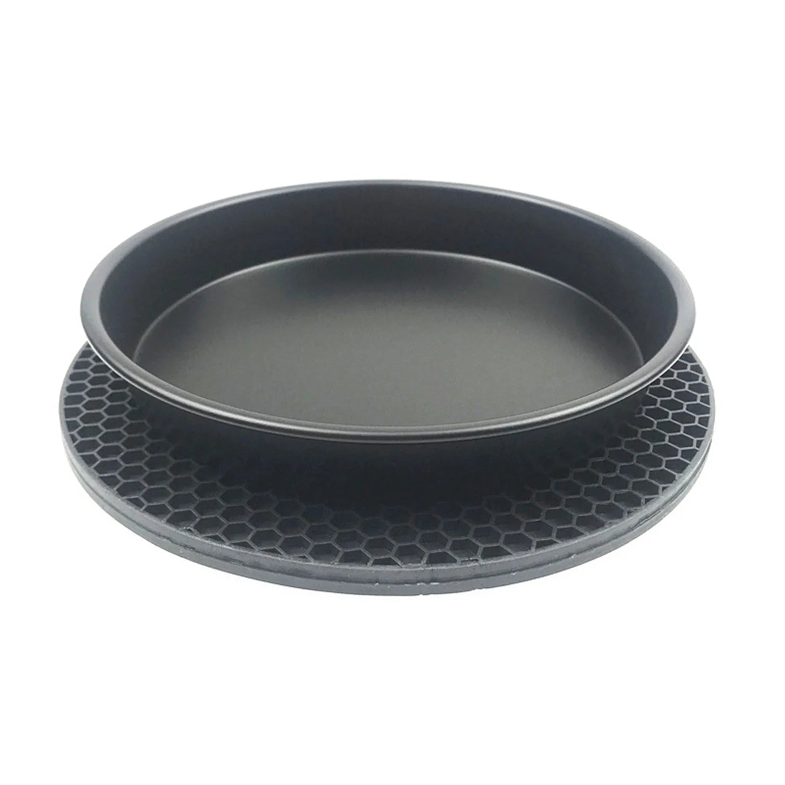 10Pcs Air Fryer Accessory Kit Baking Pan Rack Pizza Tray Metal Holder Cupcake Mould Set S196024