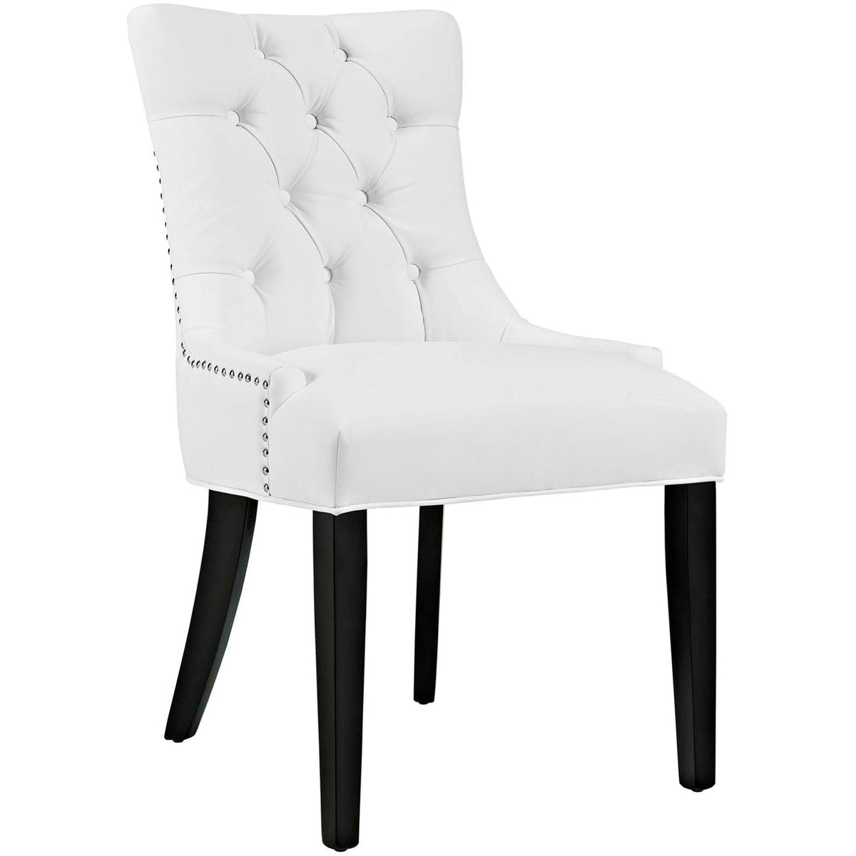 White Faux Leather Dining Chair J719944