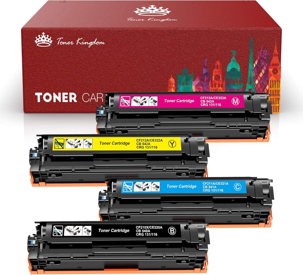 Compatible Toner Cartridges 4-Pack Black Cyan Magenta Yellow P3168