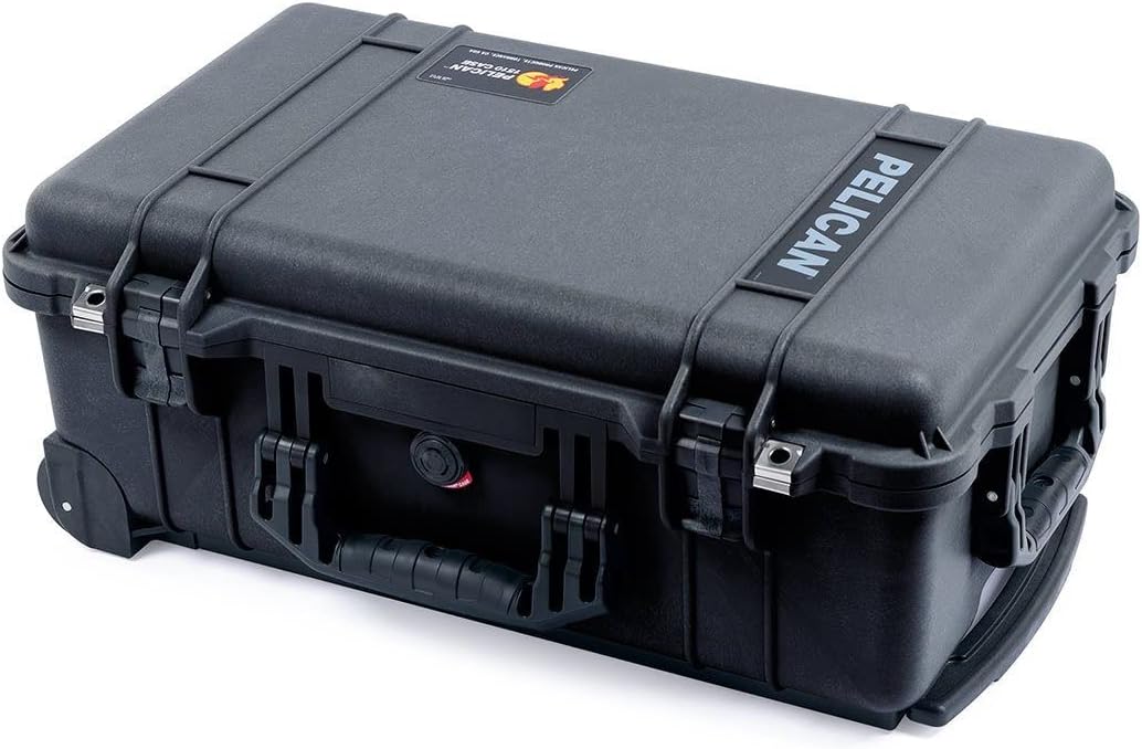 Black Pelican 1510 Case with Grey Dividers & mesh lid Organizer F870