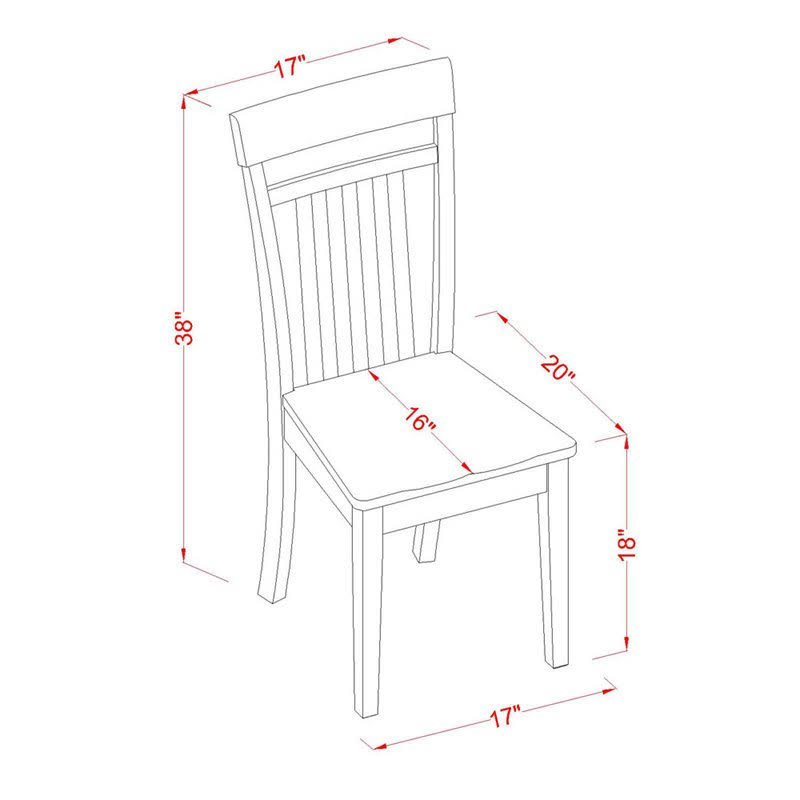 3 PC Kitchen Table Set with Leaf and 2 Dining Chairs F83163