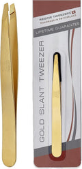 Stainless Steel Slant Tweezer, White Pack of 2 I459