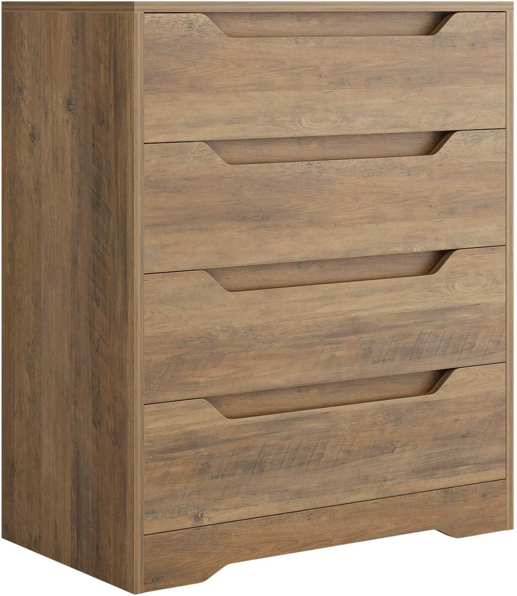 White 4 Drawer Wood Dresser X81809
