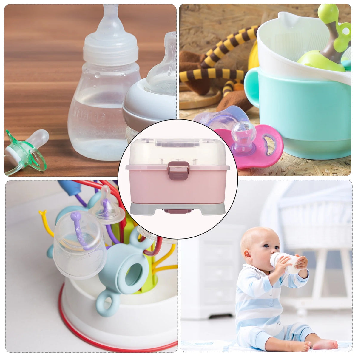 Milk Bottle Case Baby Bottle Drying Rack Box T462996