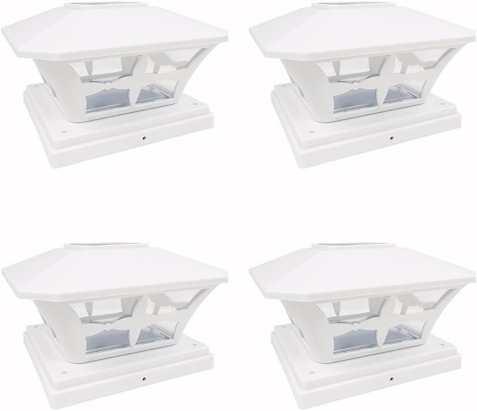 4 Pack Bronze Solar LED Post Cap Light G2805
