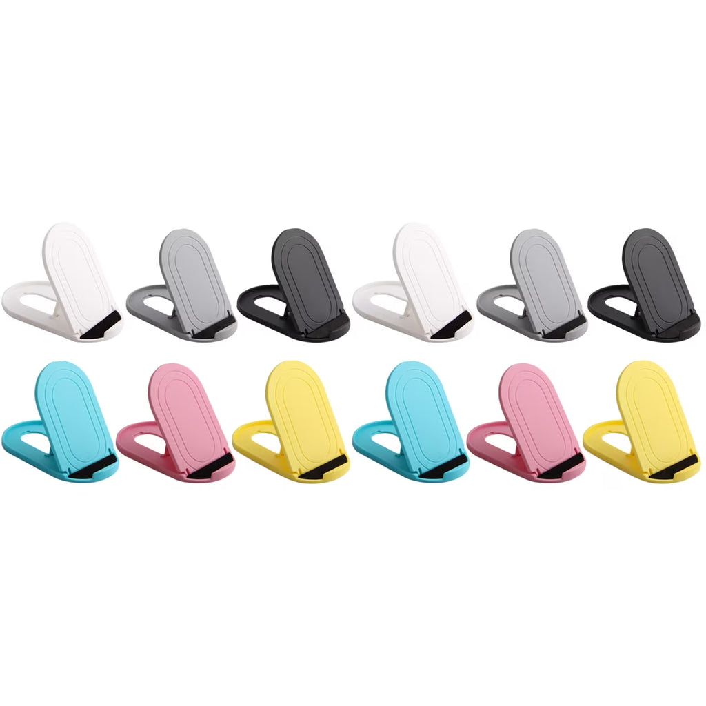12 Pcs Foldable Plastic Desktop Phone Holder Y431