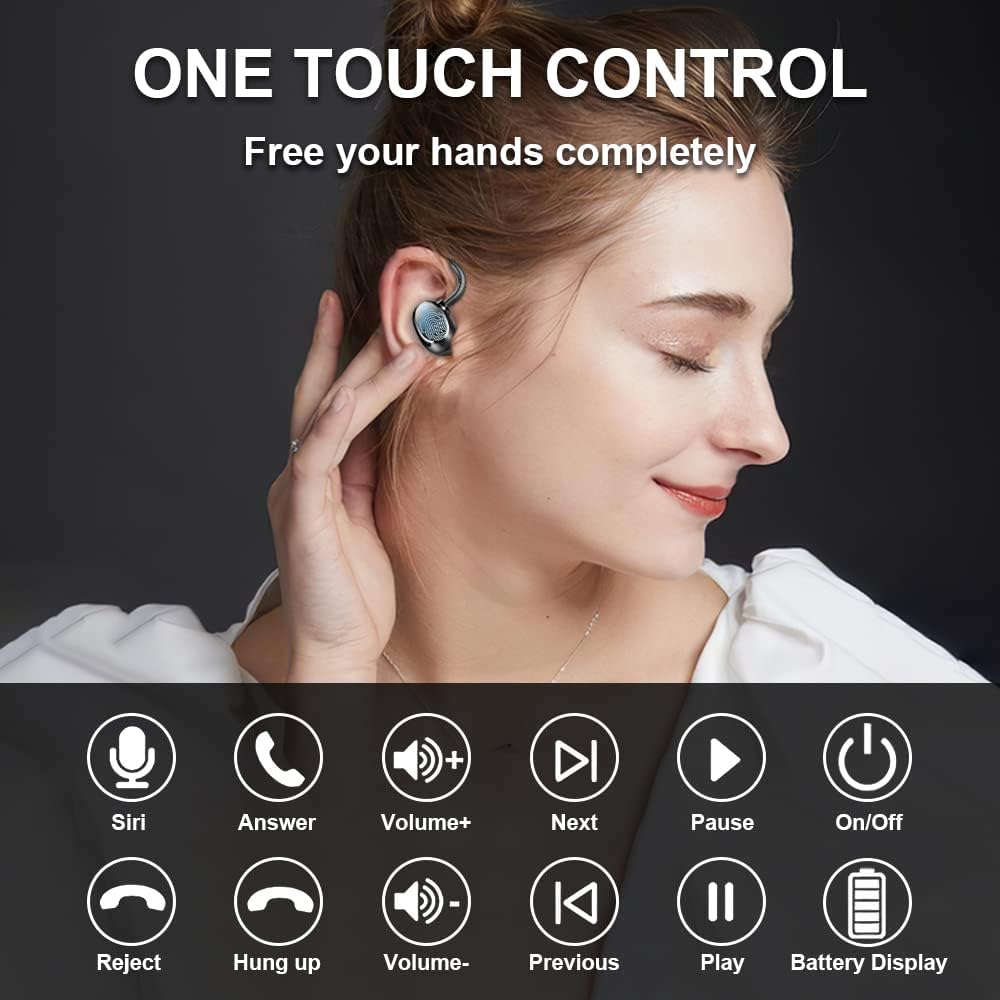Wireless Bluetooth 5.1 Earbuds with Mic, IP7 Waterproof, Pack of 2 S197103